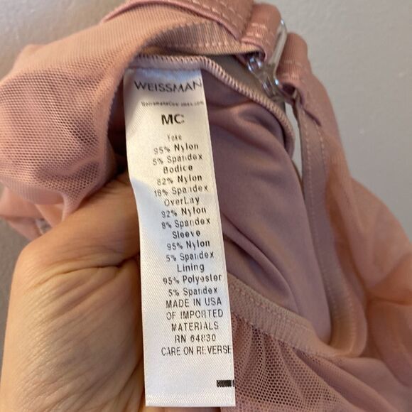 Weissman Dance costume romper pink shorts lace Let It All Go 12177 child MC - Picture 7 of 9